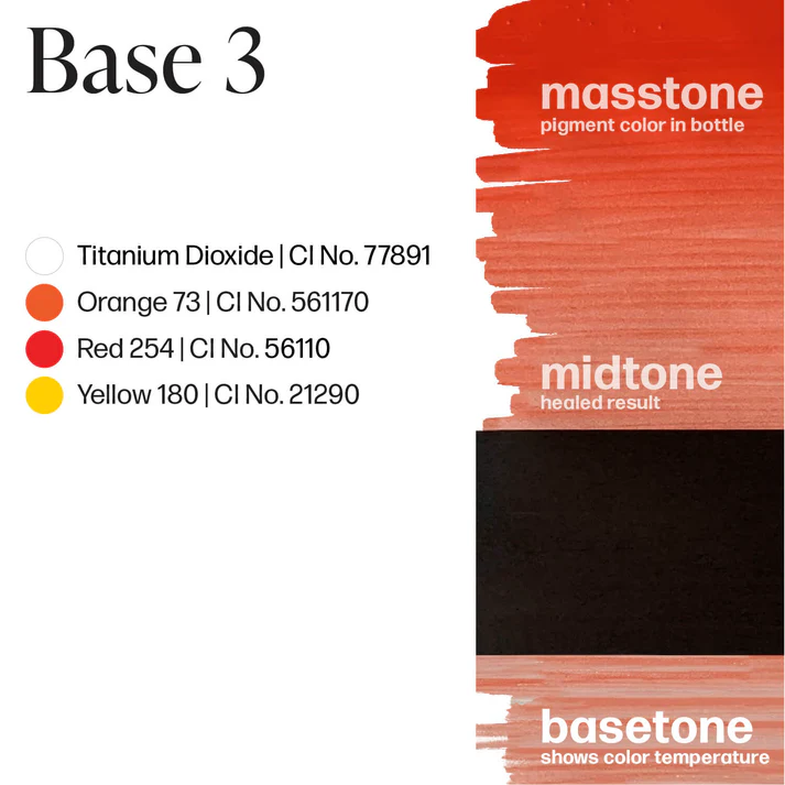 رنگ تاتو base3 پرمابلند لوکس